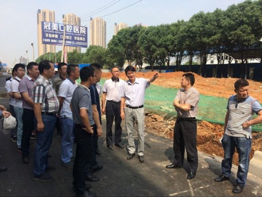 公司领导调研东风大道快速化改造二期工程