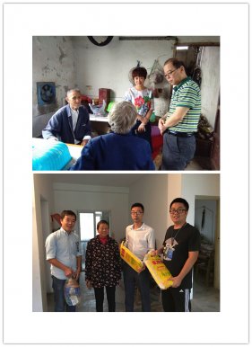 各党支部中秋节前走访慰问贫困户