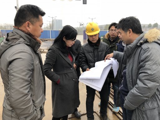 集团领导检查凤凰路穿京珠高速通道项目