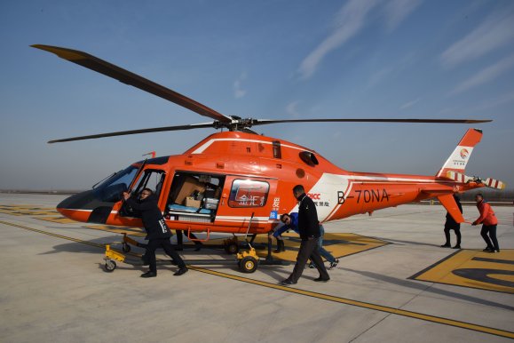 金汇通航直升机医疗救护项目牵手入驻汉南机场
