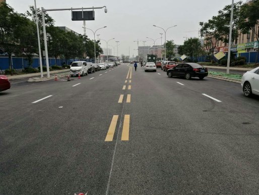 海伦堡西侧道路排水工程完工