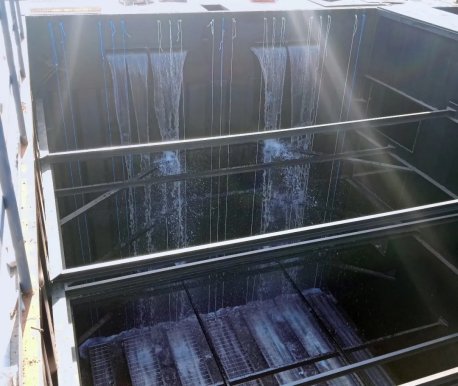 后官湖（庙湾段）水环境整治工程一体化处理设备正式进入调试阶段