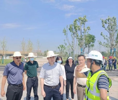 市政协副主席、马影河市级河长干小明一行调研马影河、坛山半岛项目