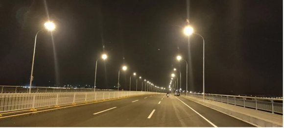 车都智投公司代建的檀军公路正式亮灯通车