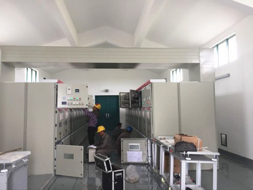 汉南示范园区5#开闭所完成土建验收